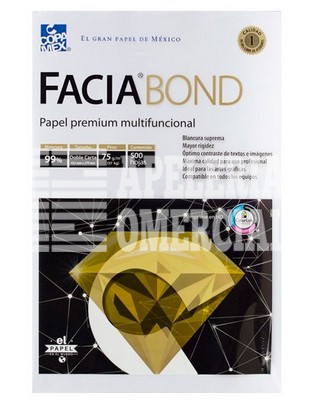 PAPEL BOND T/DOB CARTA 75 KGS FACIA BOND C/500